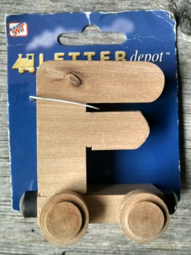 Wooden Toy Train Car Letter F Thomas Brio Compatible New Letter Depot 