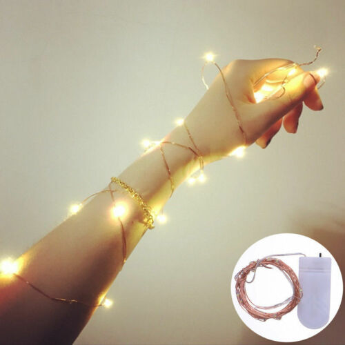 2M 20LED Battery Operated String Fairy Light Warm White Christmas Decoration
