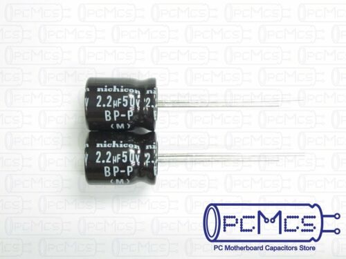 2 Nichicon 50V 2.2UF DB BP Bi-polarized BP-P Made in Japan Audio HI-FI Capacitor
