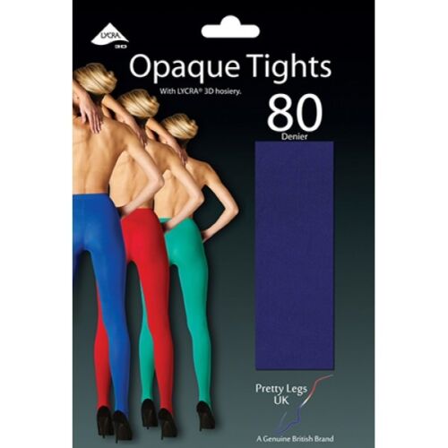Pretty Legs 80 Denier Opaque 3D Microfibre Tights Great Colour Selection Soft 