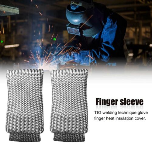 2pcs Portable Finger Weld Monger Tig Welding Glove Heat Shield Protector Durable 