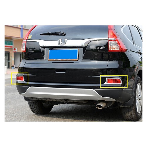 2pcs ABS Chrome Rear Fog Light Lamp Cover Trim For Honda CRV CR-V 2012~2015