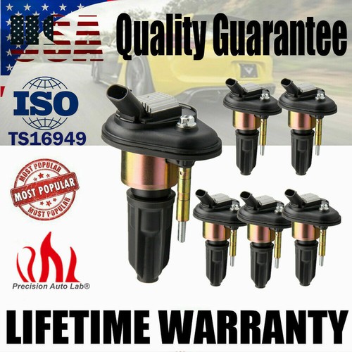 6 Pack Ignition Coils UF303 C1395 For Chevrolet Colorado Envoy 9-7X GMC Canyo