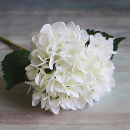 6 Heads Artifical Silk Flowers Wedding Bridal Hydrangea Home Party Decor 34CA 