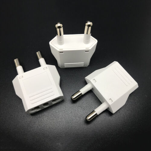 1Pc Travel Charger Wall AC Power Plug Adapter Converter US USA to EU Europe Pip