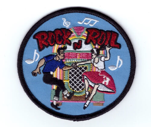 ROCK'N'ROLL DANCERS EMBROIDERED CLOTH PATCH     D040507 
