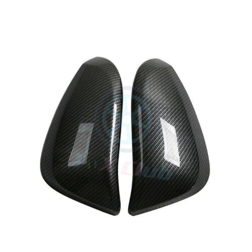 2x Carbon Fiber Style Side Door Mirror Cover Trim o For Toyota Hilux Revo 16-18