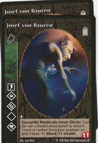 Josef von Bauren x2 Noferatu Keepers of Tradition Reprint 1 KoT R1 VTES Jyhad