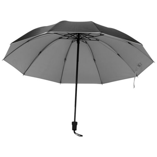 Taschenschirm Taschen-Regenschirm innen silber schwarz Aussenfarbe