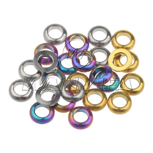 Titanium M6 Concave Convex Screws Washer SRAM Avid BB5 BB7 Brake Disc Ti Gaskets