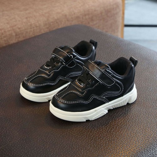 Child Toddler Kids Baby Boy Girl Leather Casual Sports Running Shoes Sneakers UK