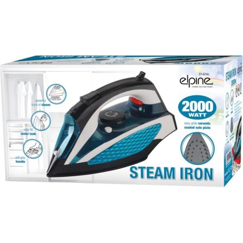 Electric Compact Steam Spray Iron Non-Stick Stainless Steal Soleplate