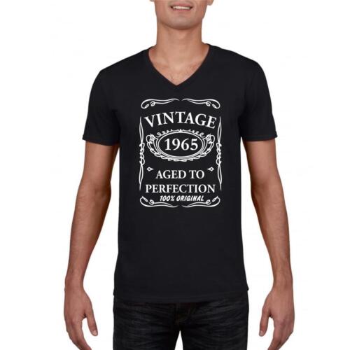 54th Birthday Present Gift Year 1965 Aged To Perfection Fun T-Shirt Unisex Tee