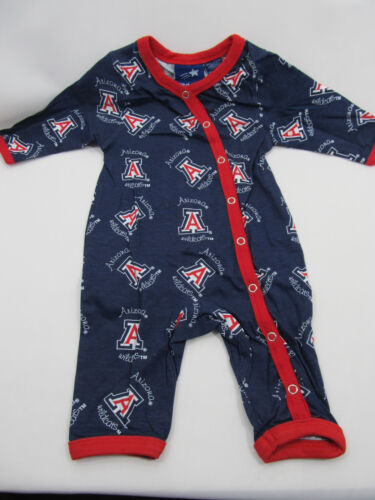 Arizona Wildcats Infants & Toddler Sleeper 100% Cotton Patterned Creeper NWT 