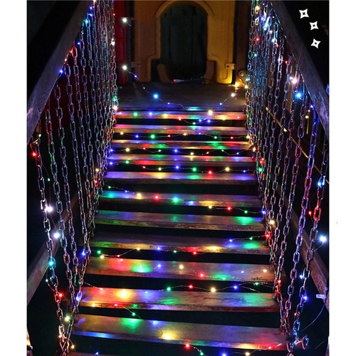 100 200 LED ENERGIA SOLARE GIARDINO FAIRY stringa luci esterno Lampada Decorazione del filo di rame