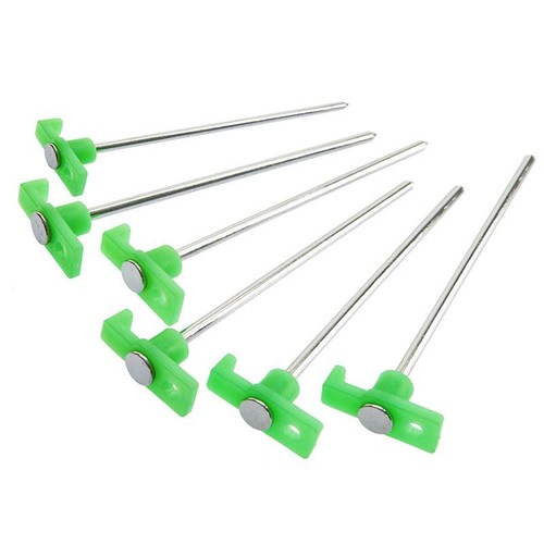 Glow-in-the-dark set zeltnägel 6 pièces zeltheringe 24 cm avec crochet en plastique