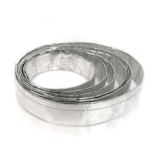 Metallic Heat Shield Sleeve Insulated Wire Hose Cover Wrap Loom Tube 1/2" 10 Ft 