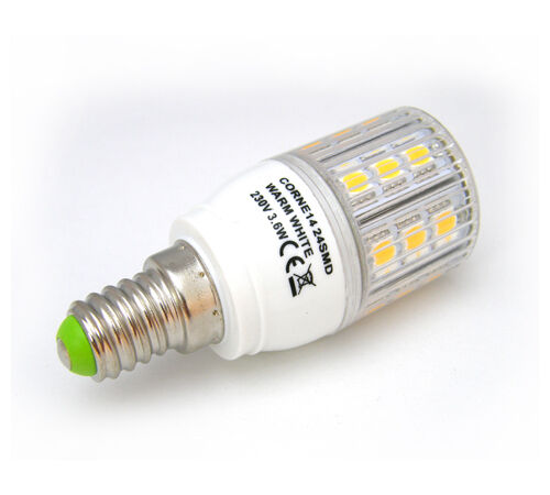 E14 ses blanc chaud 3.6W 24 smd led ampoule lampe plafonnier à économie d'énergie 