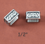 1//2/" Jeremiah Watt Bride Boucles 2 PC gardien général Tack Réparation Noir Inlay