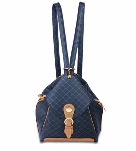 Details about   Rioni Signature Navy blue Backpack with zipper strap STA 20082 