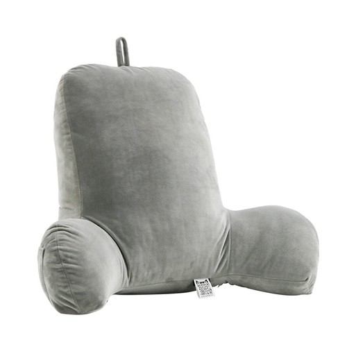 Back Rest Pillow Reading//TV Large Hollow Cotton Cushion Back Neck Relax-Grey