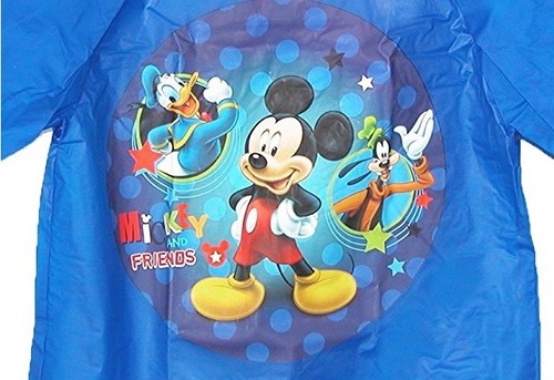 Disney Mickey Mouse /& Friend Kid Movie Character Rain Hood Raincoat Jacket 5-6Yr