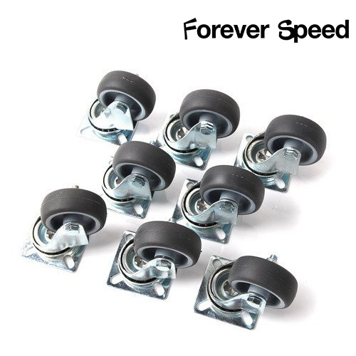 8 x 50mm Lenkrollen Möbelrollen Transportrollen Apparaterollen 40KG//Roll DEDHL