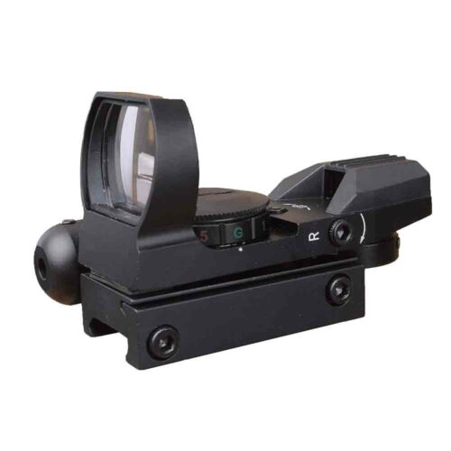 Tactical Holographic 4 Reticle Red/Green Dot Reflex With Red Laser Sight 