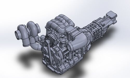1//24 Resin Engine Mazda 13b