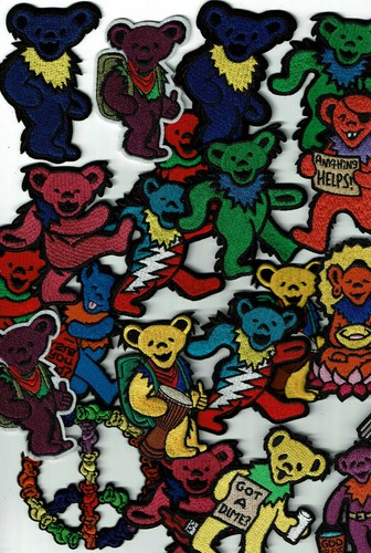 20 Dancing Bear Patches grateful dead patch wholesale bulk tour lot