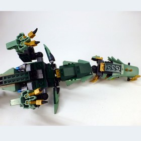 Lego Ninjago Movie 70612 Green Ninja Mech Dragon NO FIGS - INCOMPLETE (retired)