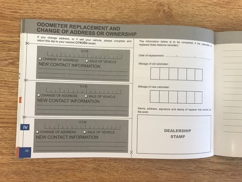 NEW GENUINE CITROEN SERVICE BOOK DS COVERS ALL MODELS PETROL AND DIESEL ALL
