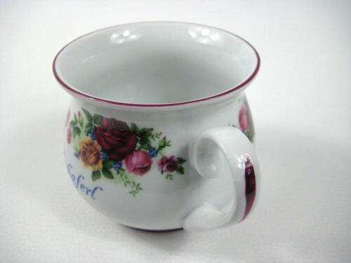 Blumen- Kaffeehaferl Porzellan- Tasse Kaffeepott Kugelbecher