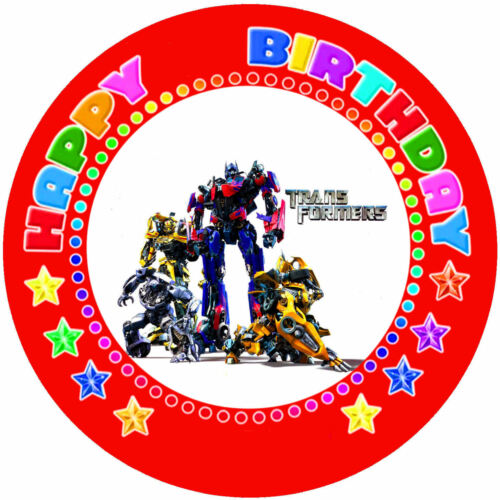 Oblate Transformers P15 Tortenaufleger Geburtstag Party Tortenbild Fondant