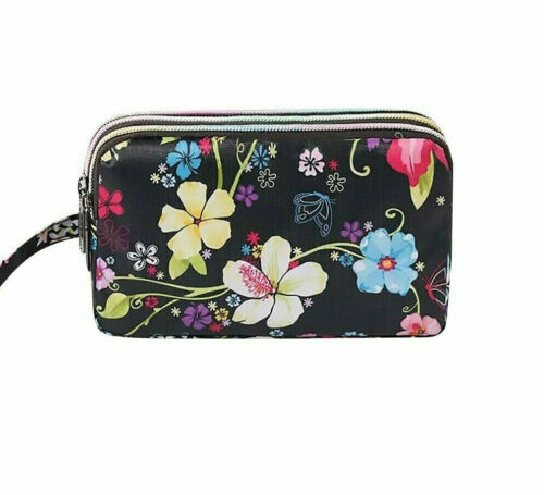 Women Fashion Wallet Phone Bag Canvas Handbag Style Ladies Zip Purse Clutch Bags 