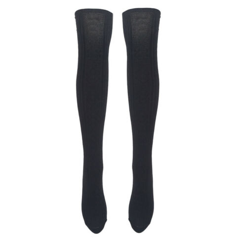 Womens Winter Cable Knit Over Knee Long Boot Thigh-High Warm Socks Leggings 8C