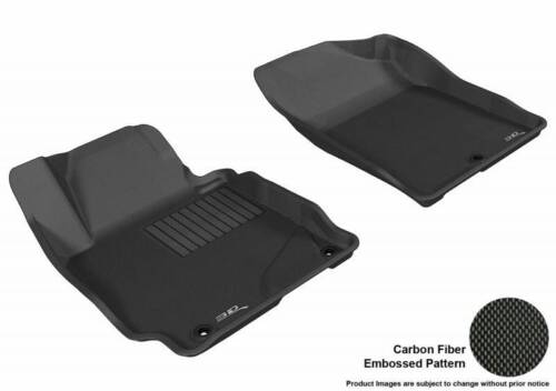 3D MAXpider 2011-2014 Chevrolet Cruze Kagu 1st Row Carbon Fiber Floor Mat Black 
