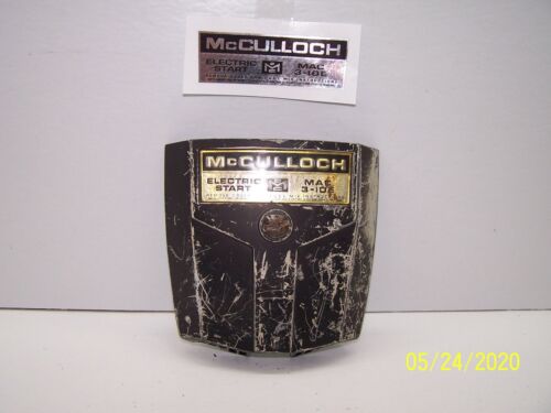 McCulloch 3-10E Chainsaw Breather cover decal
