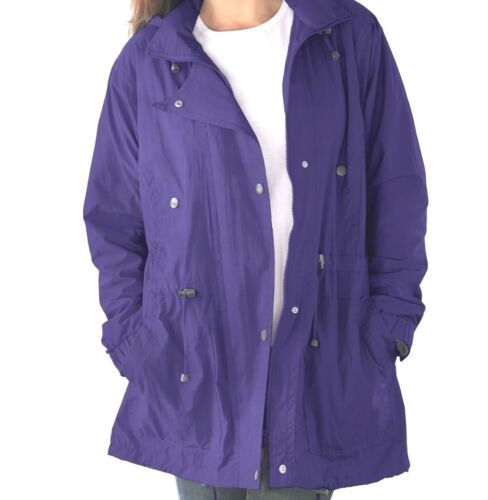 Women Prince Purple Lined Coat Jacket Sizes Med, L, 1x, 3x, 5x, 6x
