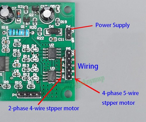 DC 5V-12V 2-phase 4-wire Micro MINI Stepper Motor Driver Speed Controller Module