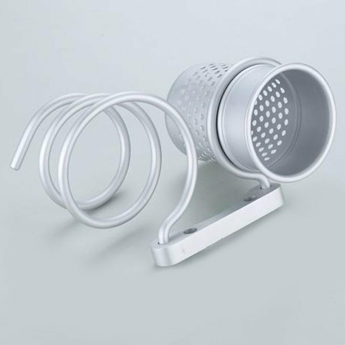 Bathroom Wall Mount Hair Dryer Holder Rack+Comb Storage Cutout Cup Organizer O/&~