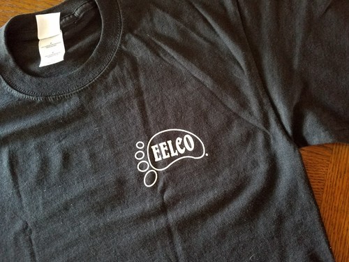 Officially licensed gear Eelco hot rod footprint /"footsie/" tee Men/'s sz M