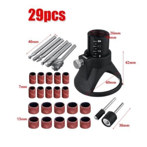 HSS router drill bit rotary multi-tool cutting guide guide accessory kit