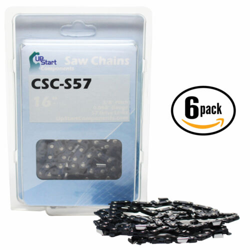 6x 16/" Semi Chisel Chainsaw Chain for Echo CS 330T 300-3//8/" 0.050/" 57 DL