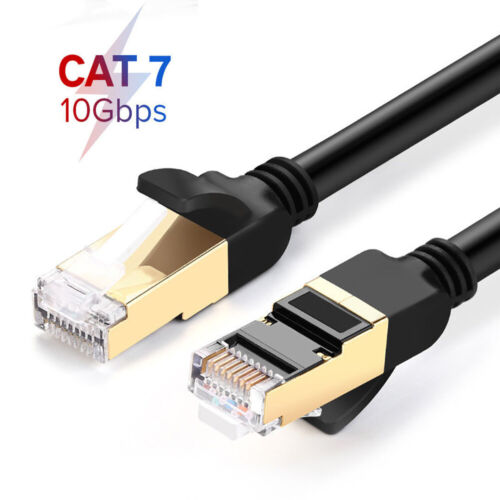 Cat7 10Gbps Ethernet Cable Lan Network RJ45 Patch Cable Cord For PC Laptop CN48 