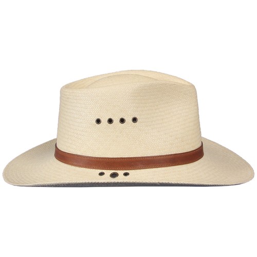 Genuine Panama Mens Hat 3 inch Brim USA Made No 2 Natural Straw