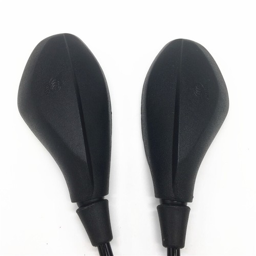 2X Motorcycle Motorcross Chopper ATV Bikes 10mm Black Rear View Side Mirrors