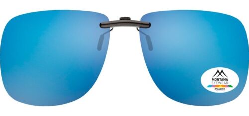 Clip On BLUE Flip Up Sunglasses UV 100% Protection clip on eyeglasses Men Women 