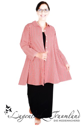 weiß /& tanz KARO BLUSE Gr 44 46 48 50 52 Cocon Commerz Privatsachen