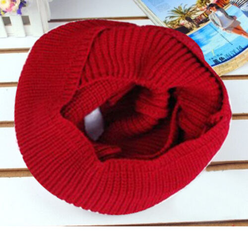Sale Women Winter Warm Infinity 2Circle Cable Knit Cowl Neck Long Scarf Shawl 